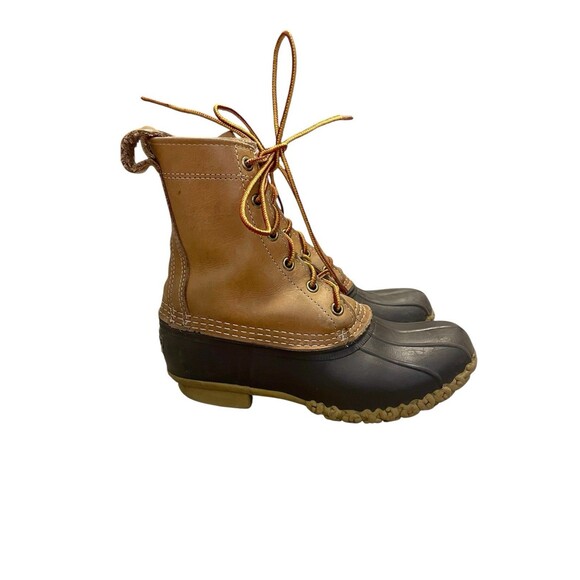 Bean Boots By LL BEAN  8” Leather Duck Boot Women’s Size 5 M - Picture 1 of 7
